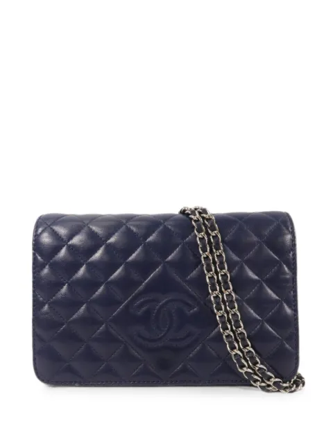CHANEL Pre-Owned mini sac à bandoulière WOC à matelassage losange