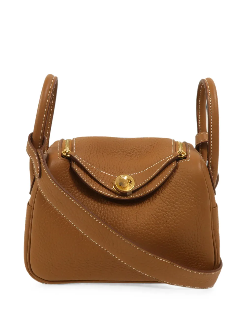 Hermès Pre-Owned Mini Lindy shoulder bag - Brown