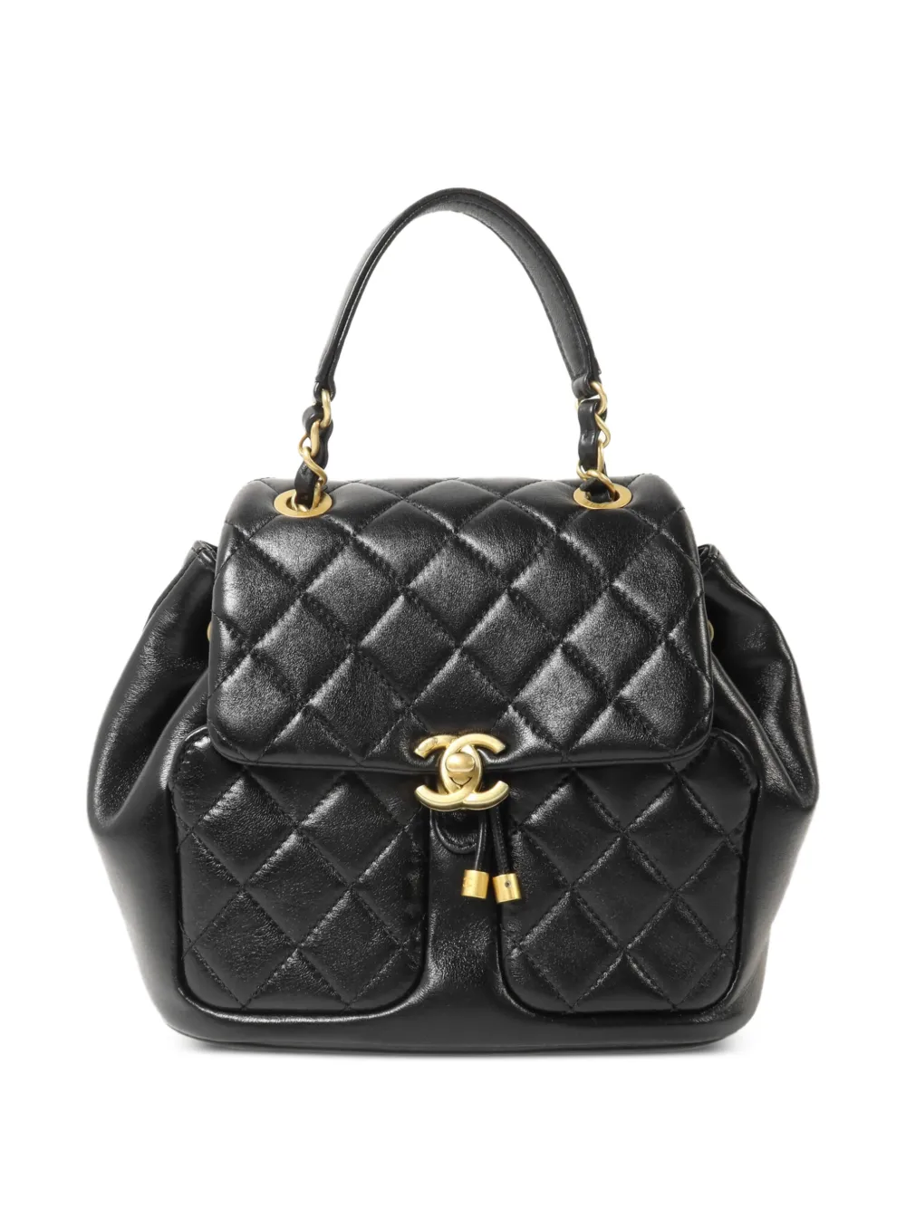 CHANEL Pre-Owned mini Duma chain backpack - Nero