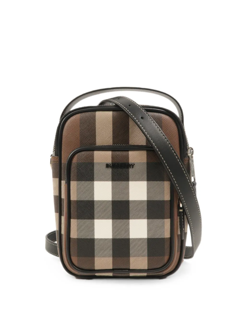 Burberry Pre-Owned check-print shoulder bag - Brown