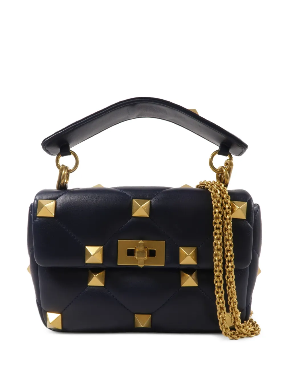 Valentino Garavani Pre-Owned Roman Stud satchel bag - Blu
