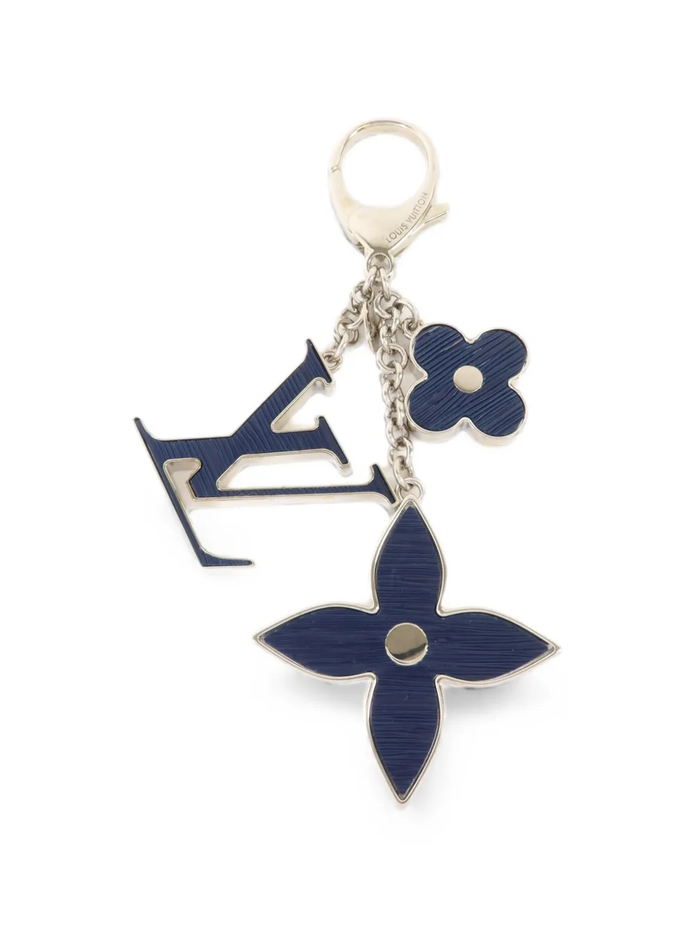 Louis Vuitton Pre-Owned LV-logo bag charm - Silber