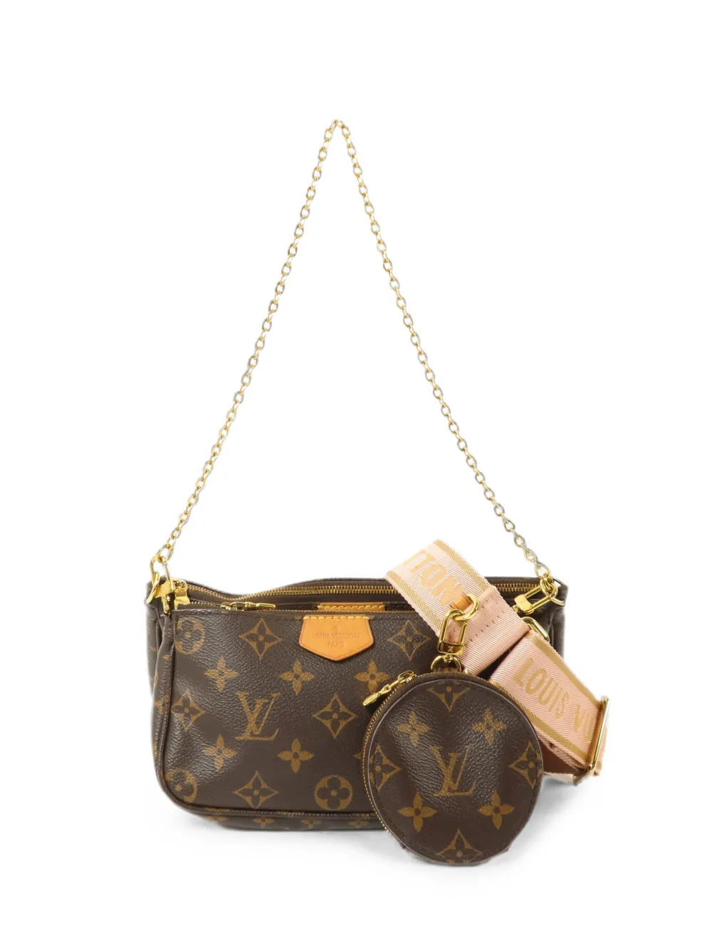 Louis Vuitton Pre-Owned Multi Pochette Accessoires Monogram shoulder bag - Braun