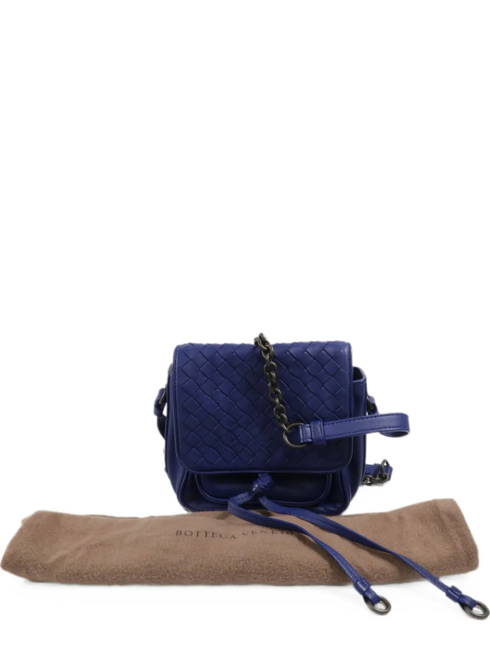 Bottega Veneta Pre-Owned mini Intrecciato crossbody bag - Blue