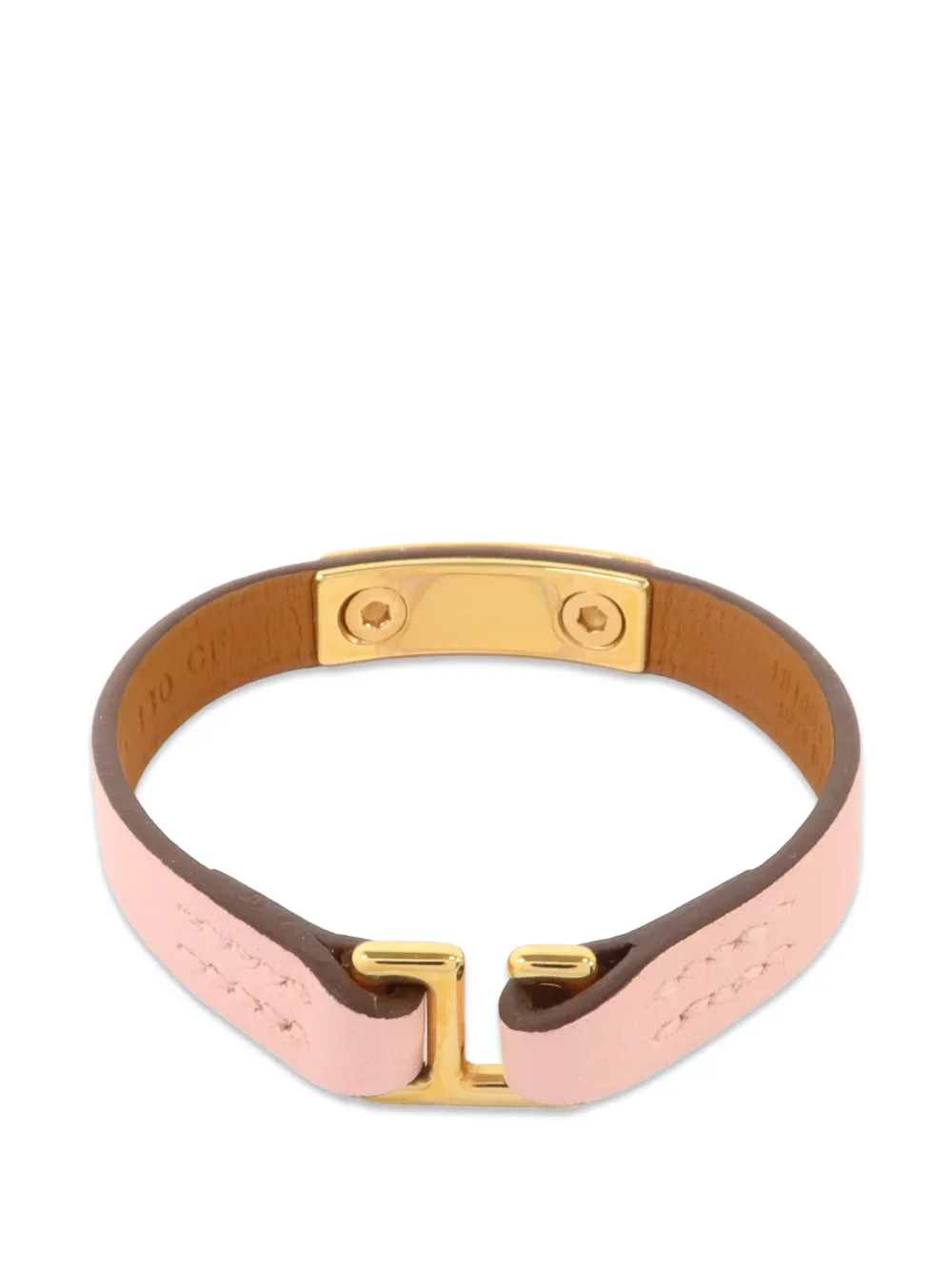 Hermès Pre-owned Mini Rivale Bangle Bracelet in Pink, view 2