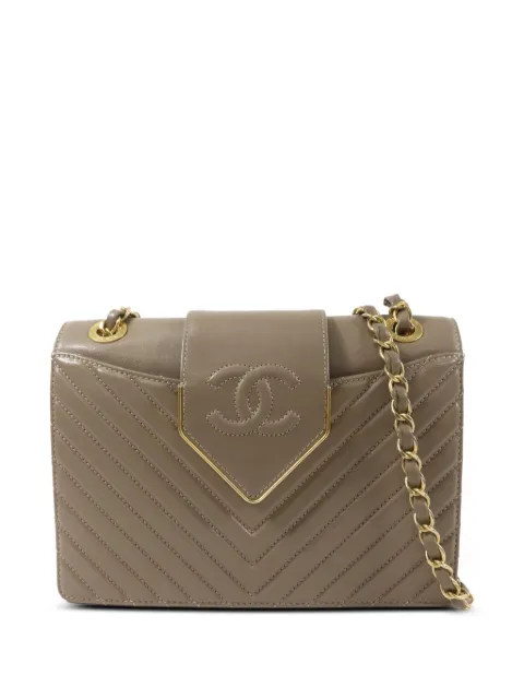 CHANEL Pre-Owned bolsa de hombro con logo CC