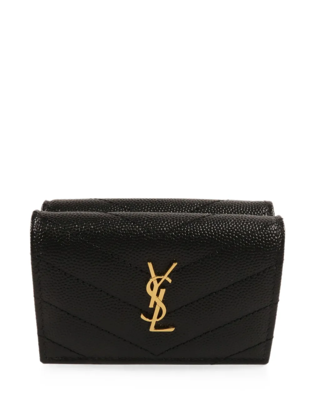 Saint Laurent Pre-Owned Origami Cassandre-Matelassé wallet - Nero