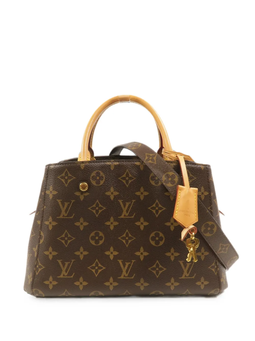 Louis Vuitton Pre-Owned BB Montaigne Monogram-canvas tote bag - Brown