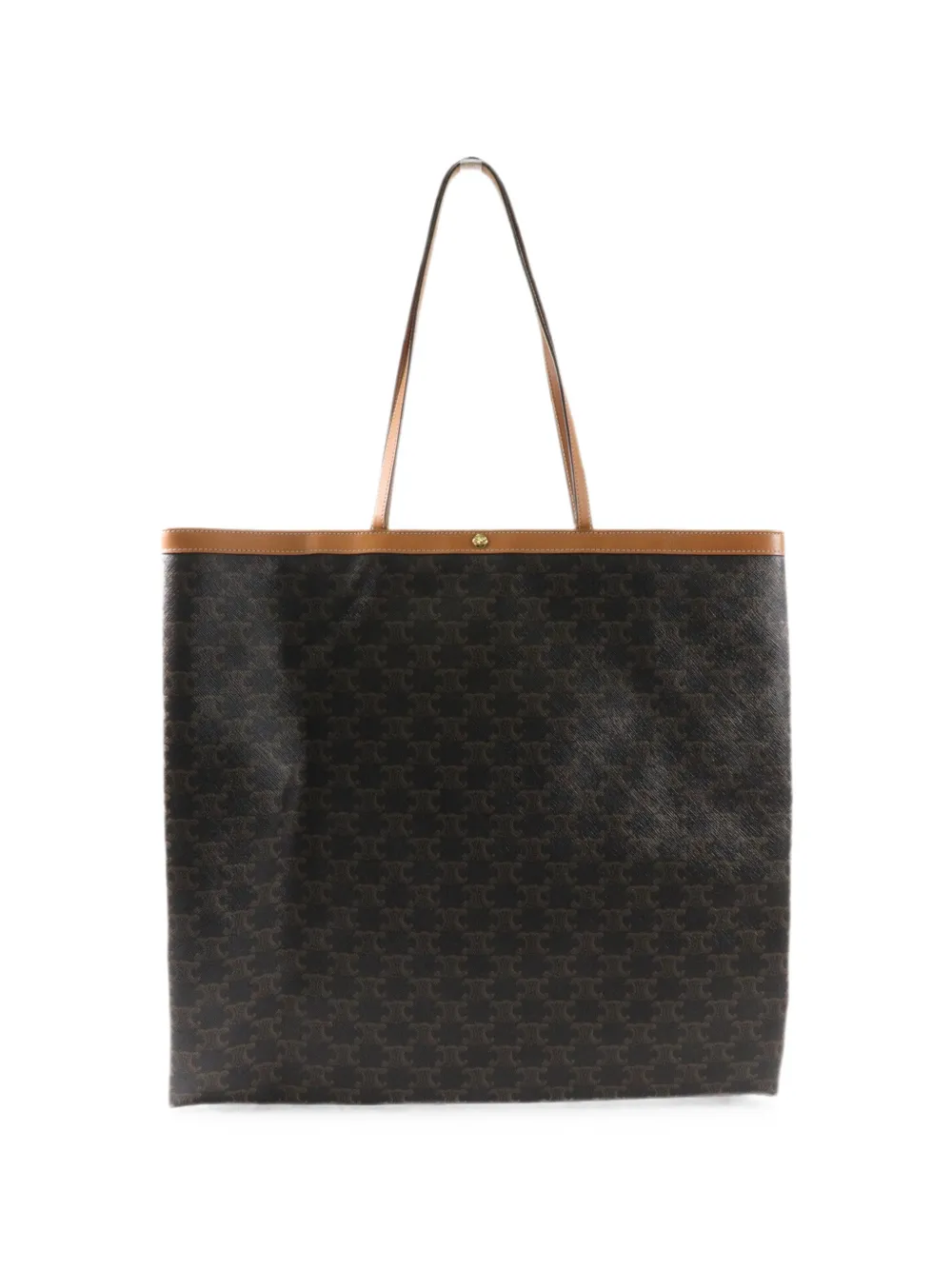 Celine Pre-Owned large Macadam-pattern shoulder bag - Brown