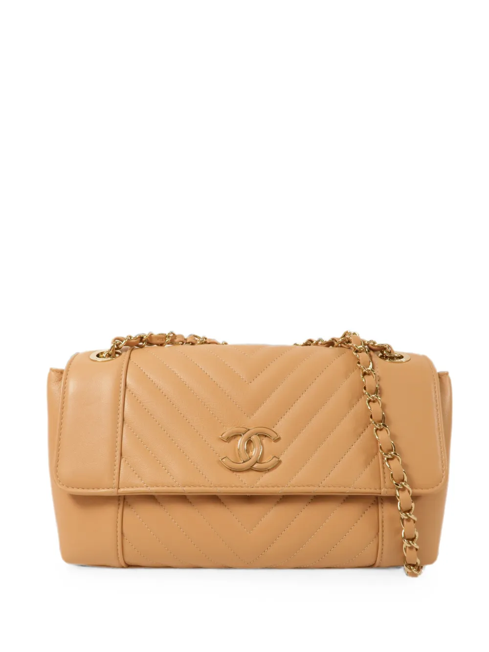 CHANEL Pre-Owned CC-turn-lock shoulder bag - Toni neutri