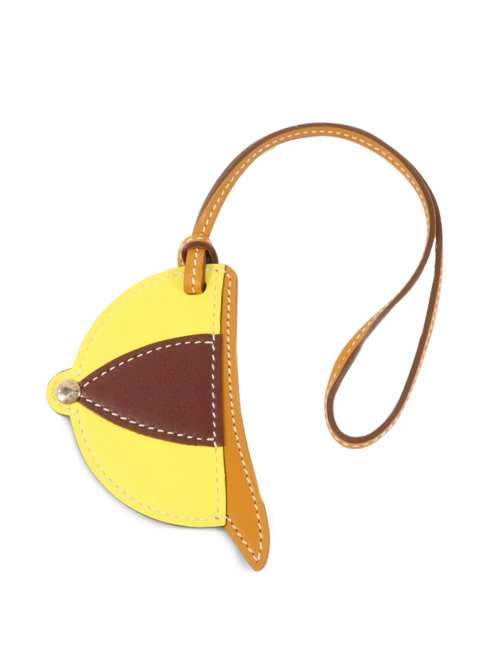 Hermès Pre-Owned Paddock Bombe charm bag - Giallo