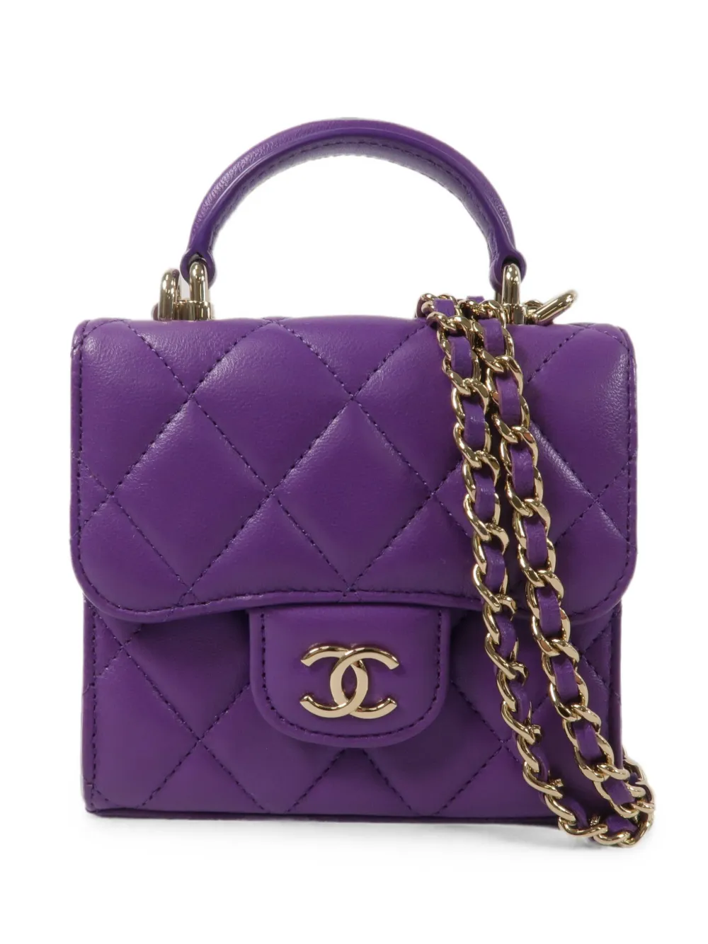 CHANEL Pre-Owned CC turn-lock tote bag - Viola