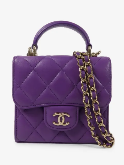 CHANEL Pre-Owned tote con cierre giratorio y logo CC