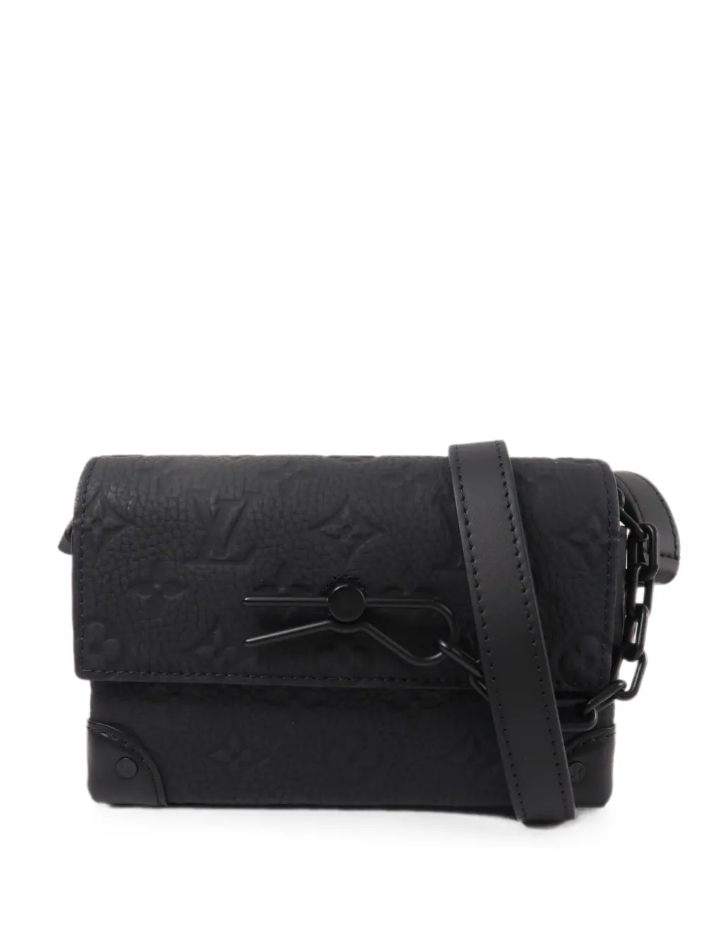 Louis Vuitton Pre-Owned Steamer Monogram Taurillon shoulder bag - Black