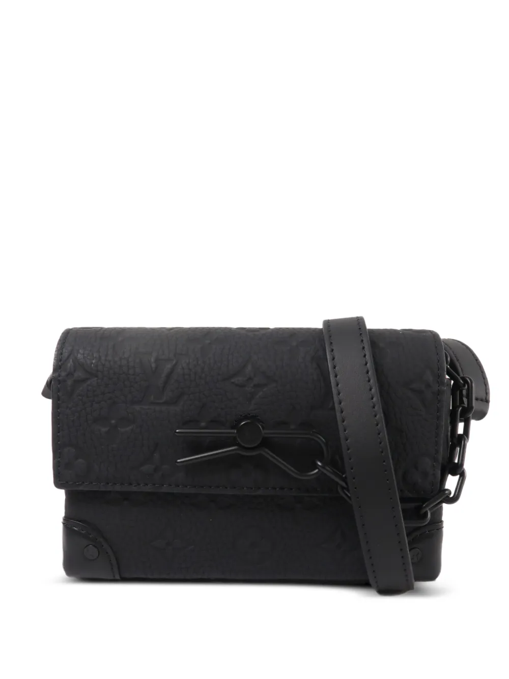 Louis Vuitton Pre-Owned Steamer Monogram Taurillon shoulder bag - Nero