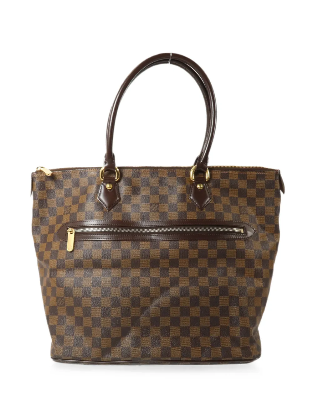 Louis Vuitton Pre-Owned GM Saleya Damier Ebene shoulder bag - Braun