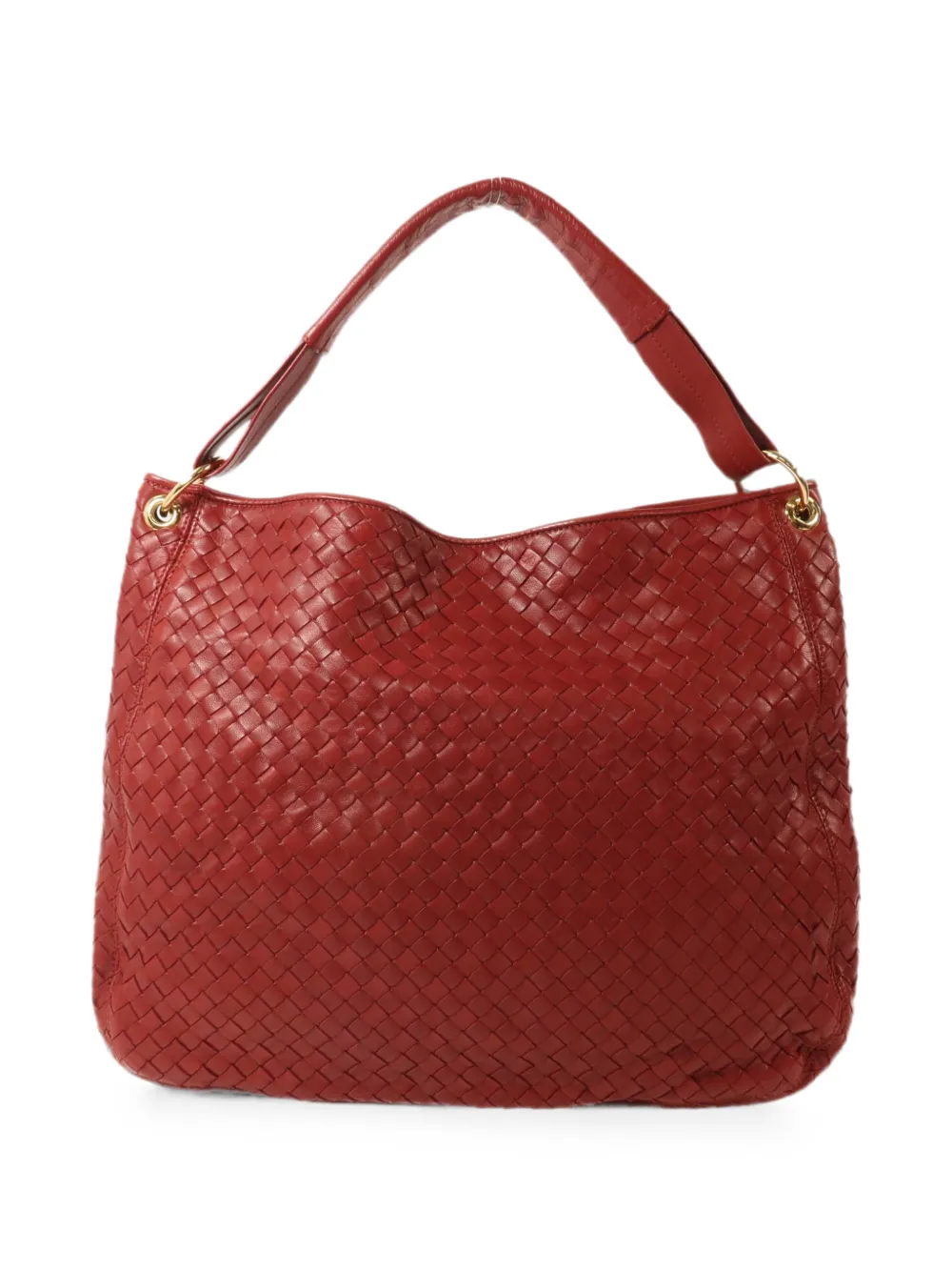 Bottega Veneta Pre-Owned Intrecciato shoulder bag - Red