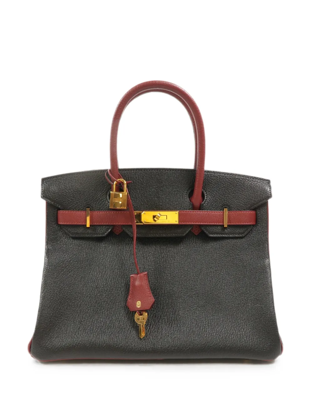 Hermès Pre-Owned 30 Birkin leather tote bag - Black