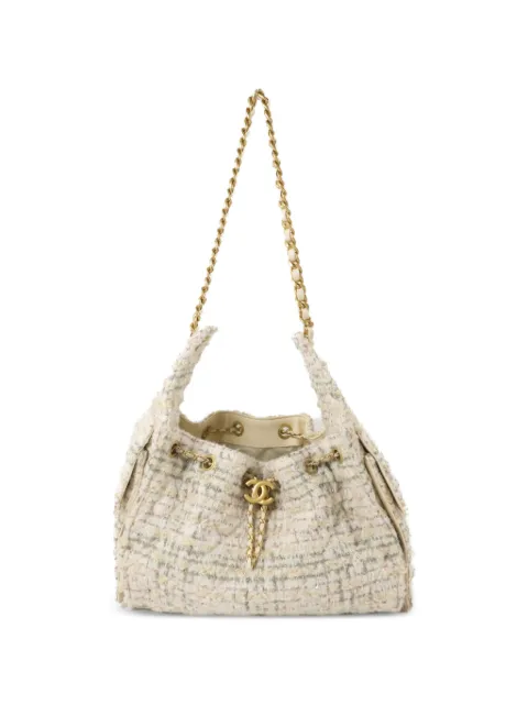 CHANEL Pre-Owned CC tweed shoulder bag