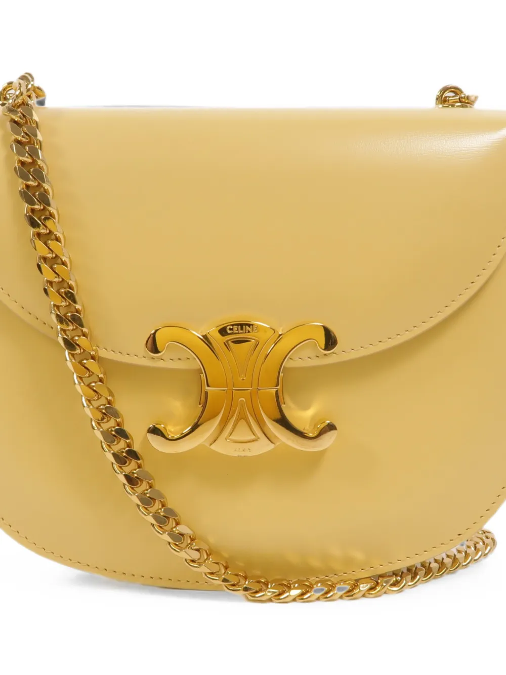 Celine Pre-Owned Triomphe Clea schoudertas Beige