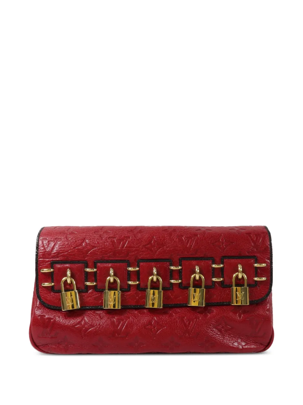 Louis Vuitton Pre-Owned 2009-2010 My Deer Enigme Empreinte leather clutch bag - Rot