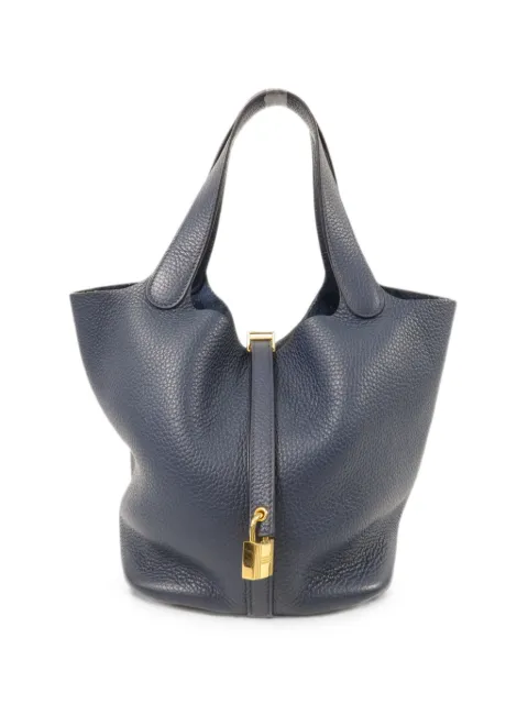 Hermès Pre-Owned 2023 MM Picotin leather tote bag