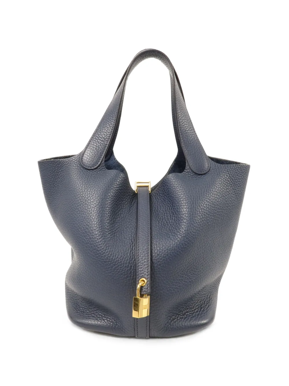 Hermès Pre-Owned 2023 MM Picotin leather tote bag - Blu