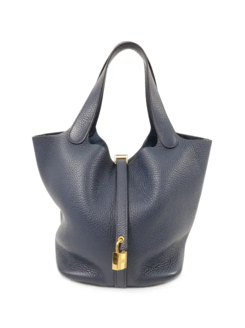 Hermès Pre-Owned 2023 MM Picotin leather tote bag
