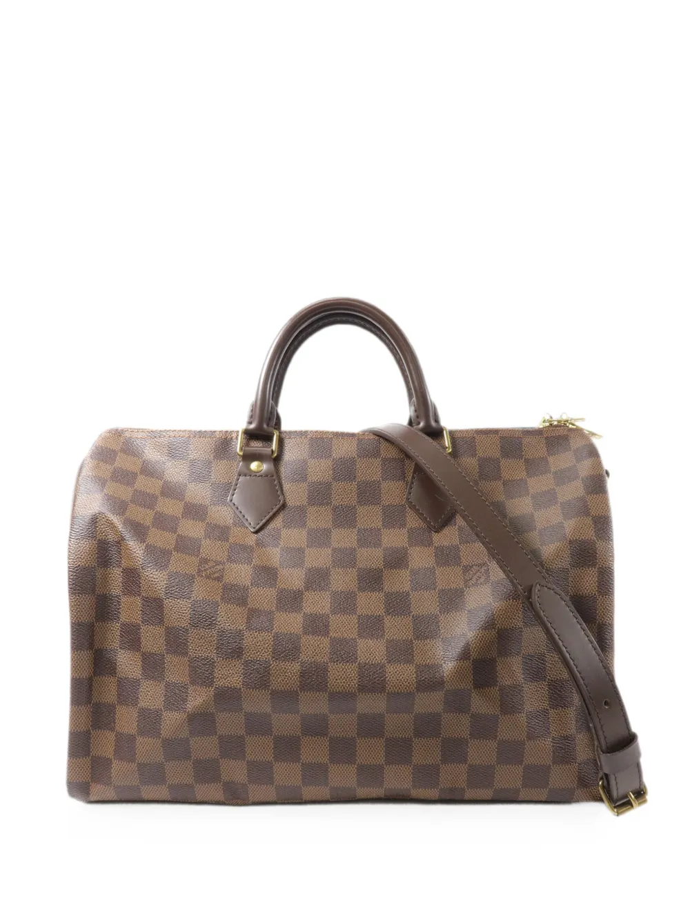 Louis Vuitton Pre-Owned 35 Speedy Damier Ebene canvas tote bag - Brown
