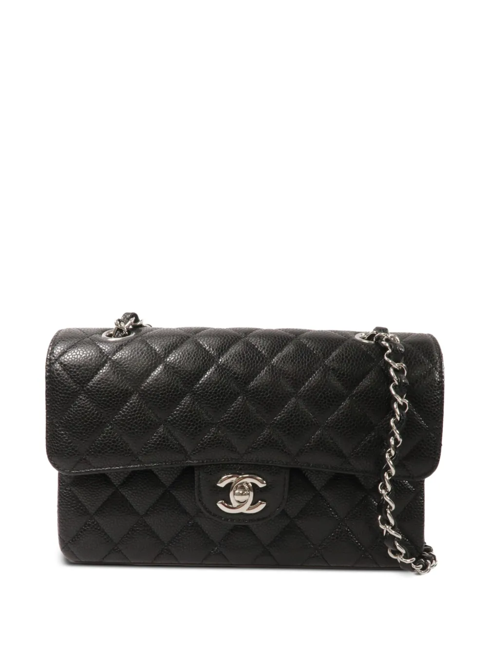 CHANEL Pre-Owned Classic Flap Schultertasche mit Steppung 23cm - Schwarz