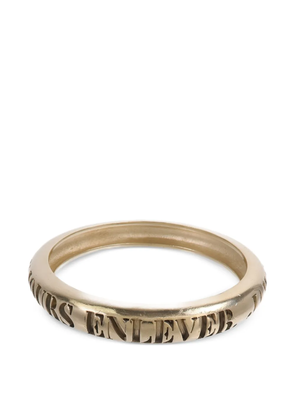 CHANEL Pre-Owned Cut-out lettering bangle bracelet - Oro