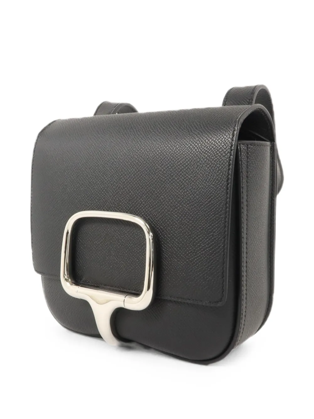 Hermès Pre-owned Mini Della Cavalleria Shoulder Bag in Black, view 3