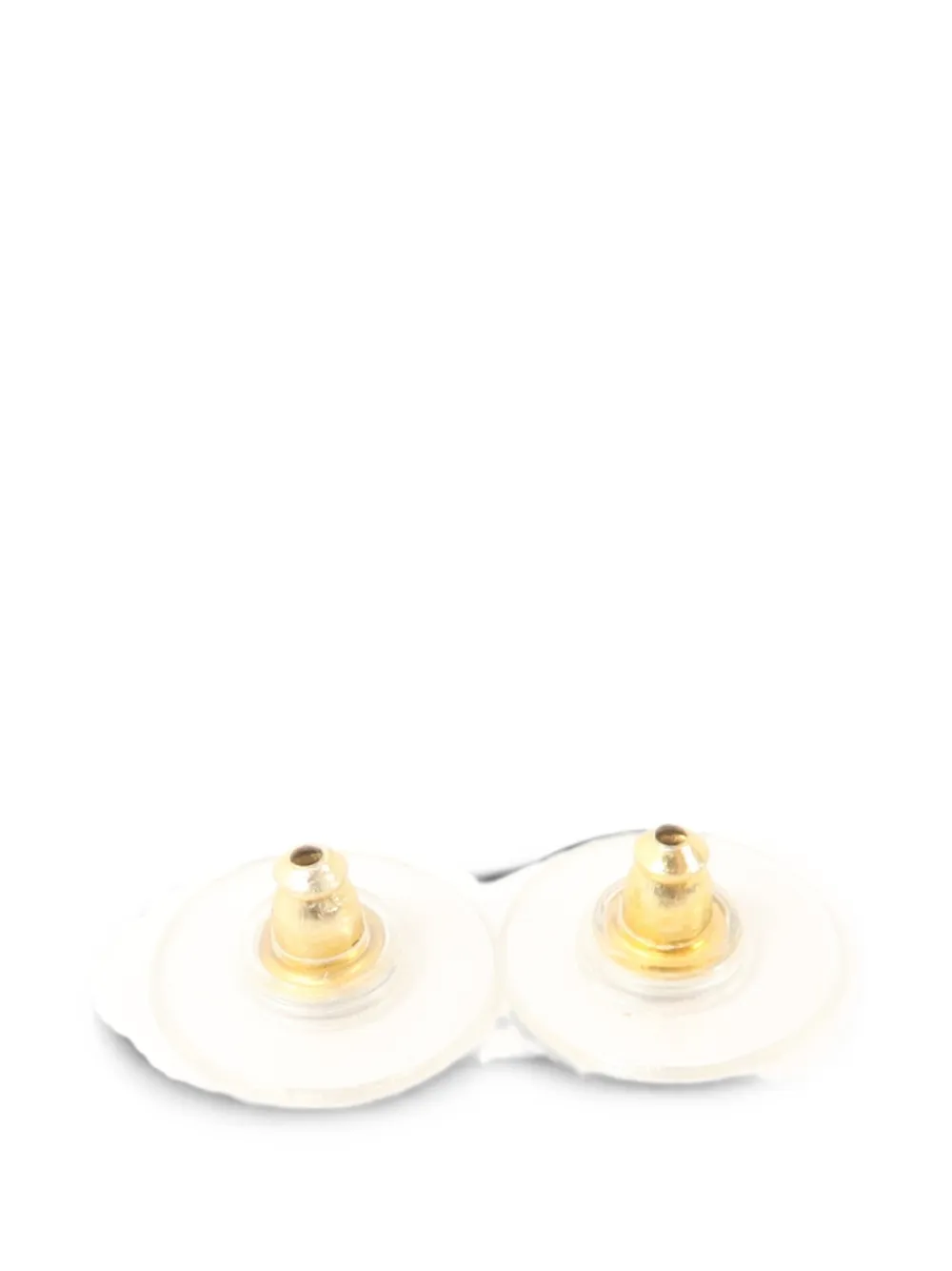 CHANEL Pre-Owned CC scalloped earrings - Oro