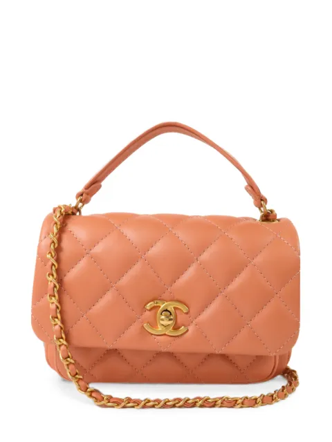 CHANEL Pre-Owned quilted CC turn-lock mini bag
