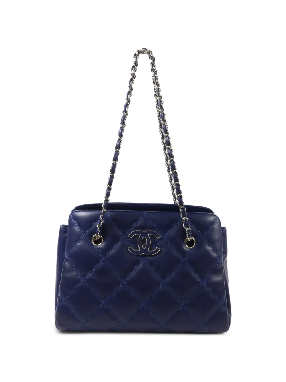 CHANEL Pre-Owned CC chain shoulder bag - Blu