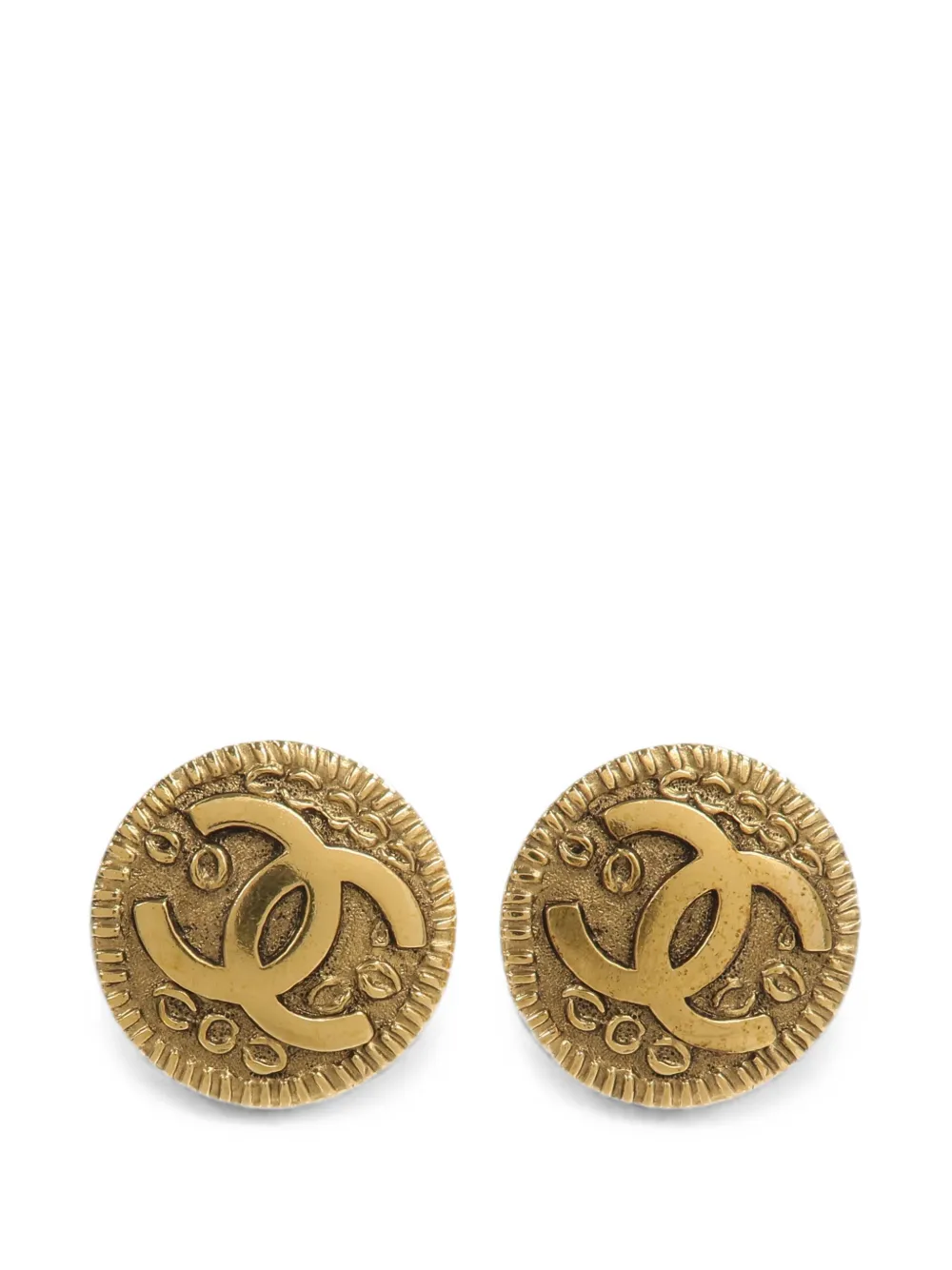 CHANEL Pre-Owned 1997 CC clip-on earrings - Oro