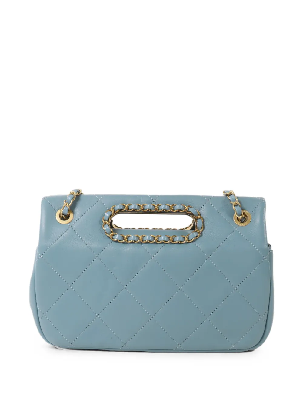 CHANEL Pre-Owned Shopper met CC-draaislot Blauw