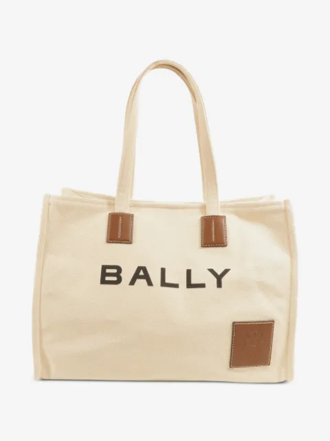 Bally Vintage Logo-print canvas tote bag
