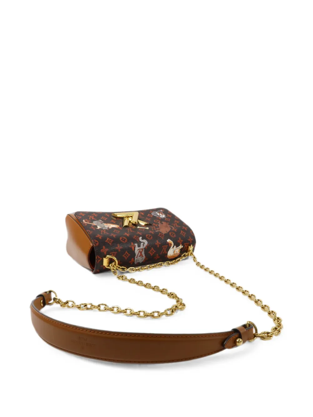 Louis Vuitton Pre-Owned Catgram Twist MM schoudertas Bruin