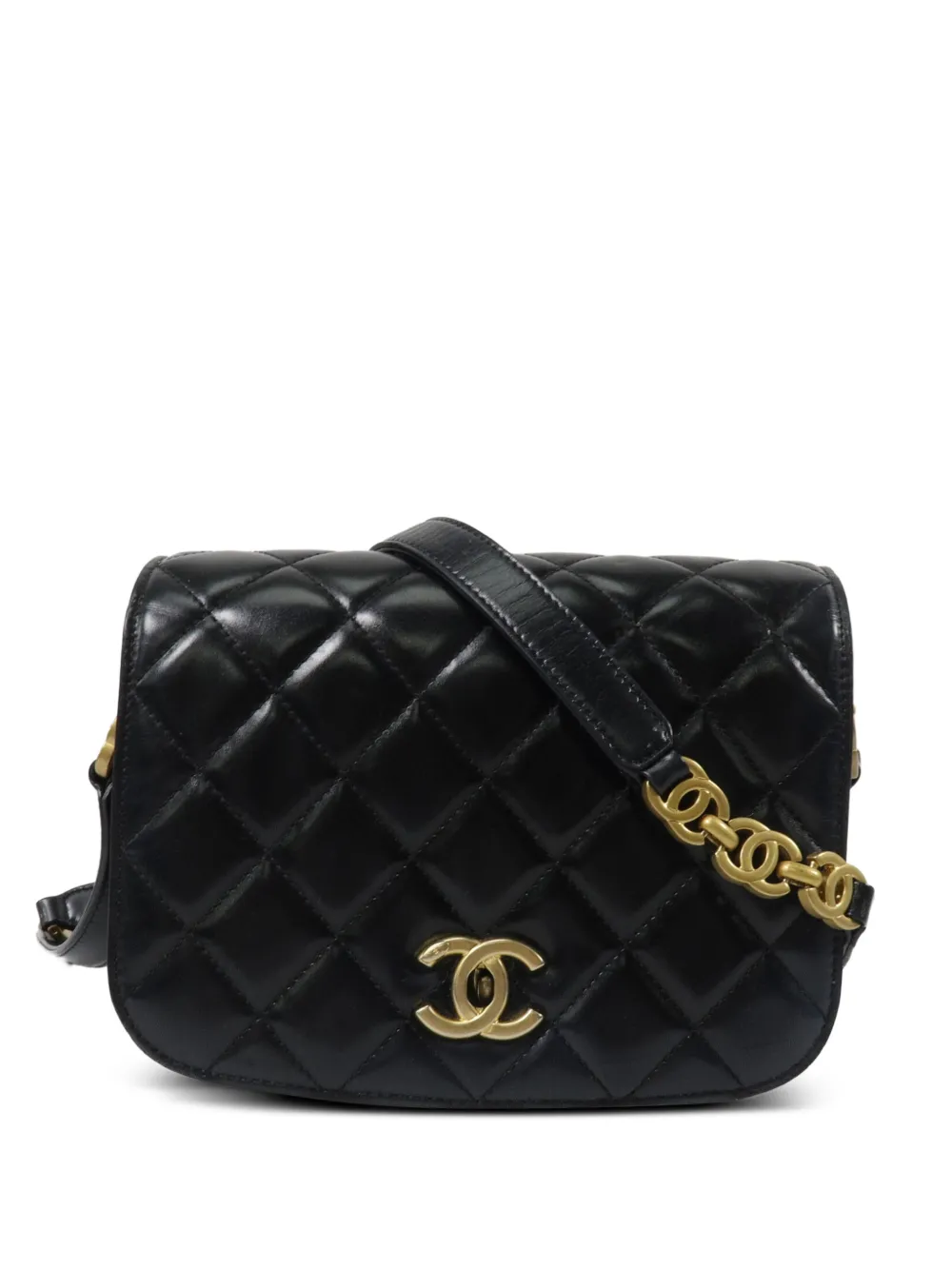CHANEL Pre-Owned quilted CC turn-lock mini shoulder bag - Nero