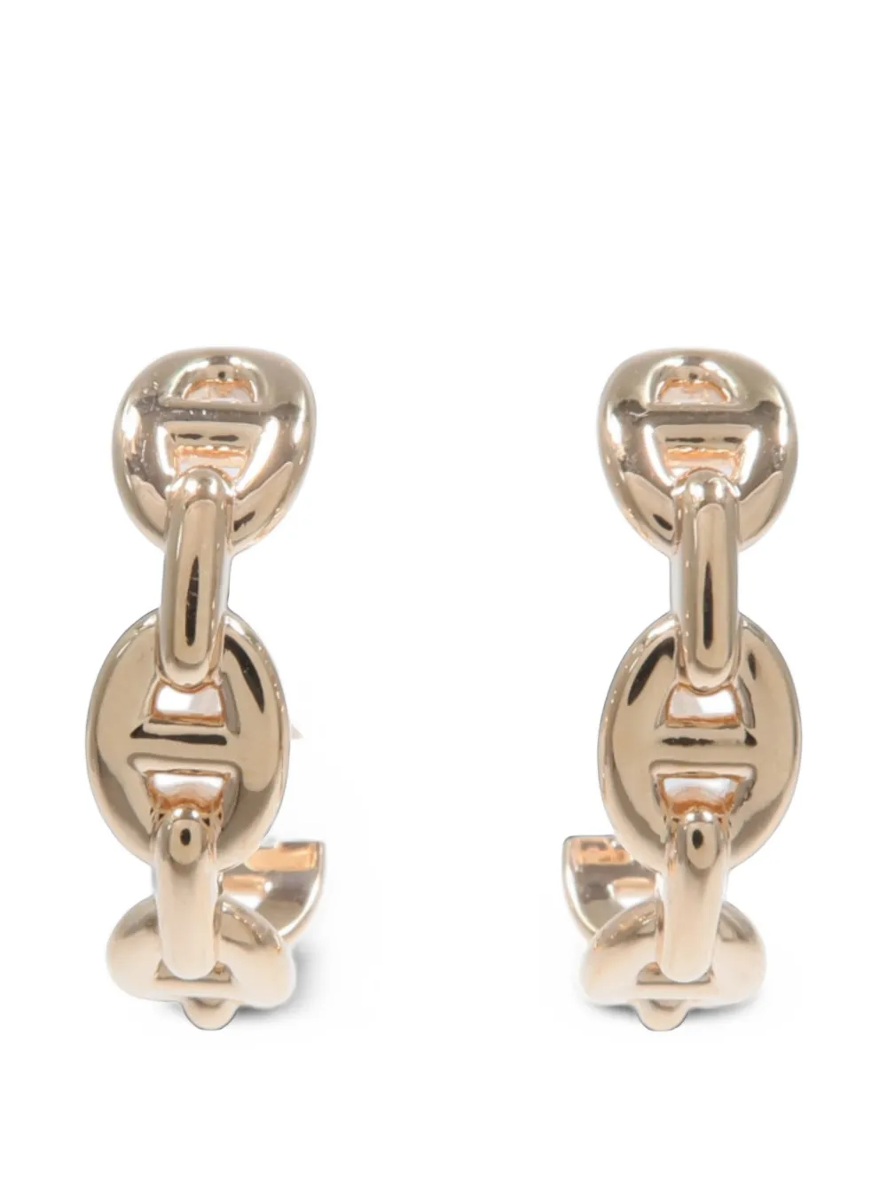 Hermès Pre-Owned Chaine d'Ancre Enchainee post-back-fastening earrings - Rosa