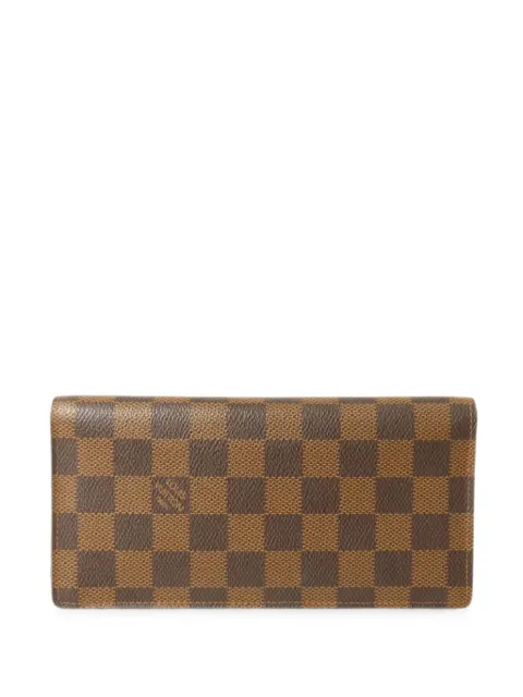 Louis Vuitton Pre-Owned Damier Ebene Portefeuille Long wallet