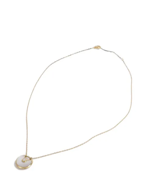 Cartier Amulette pearl and diamond necklace