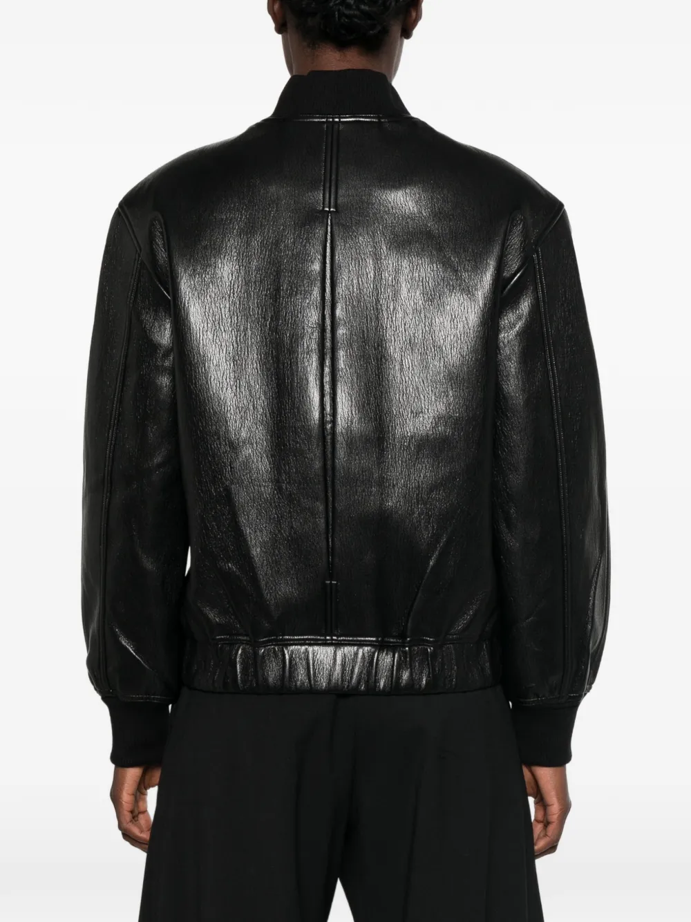 The Frankie Shop Alena bomberjack van imitatieleer Zwart