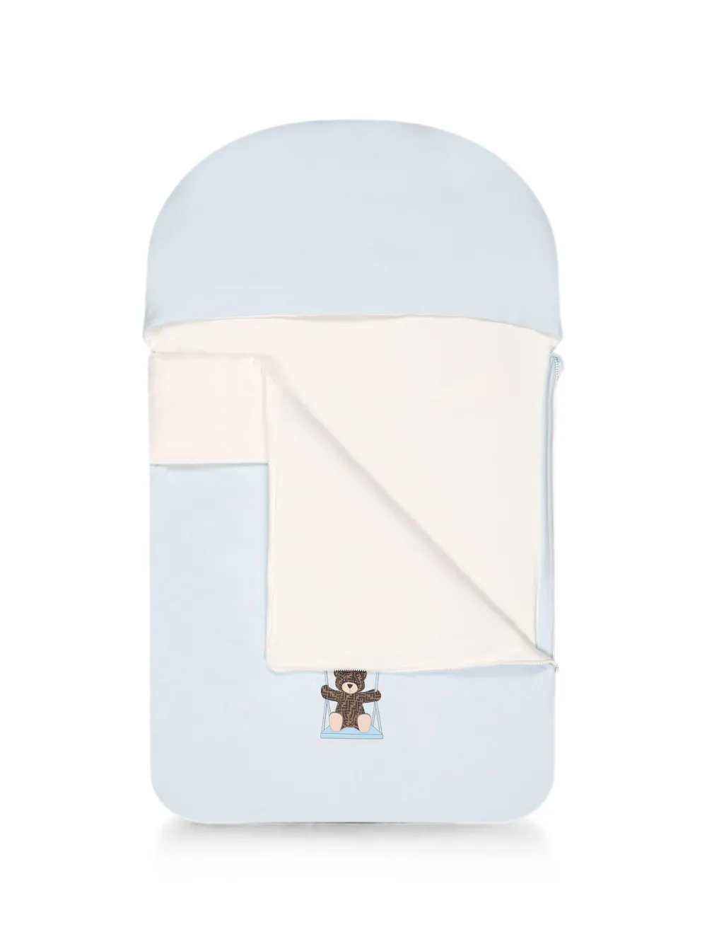Fendi Kids Slaapzak met teddybeerprint Blauw