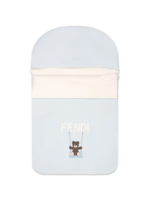 Fendi Kids teddy bear-print sleep bag
