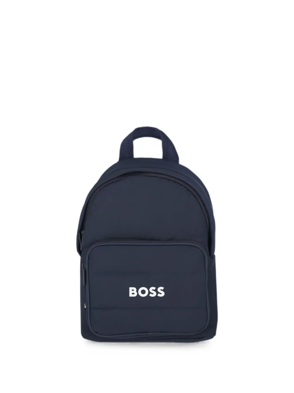 BOSS Kidswear logo-print quilted backpack - Blu