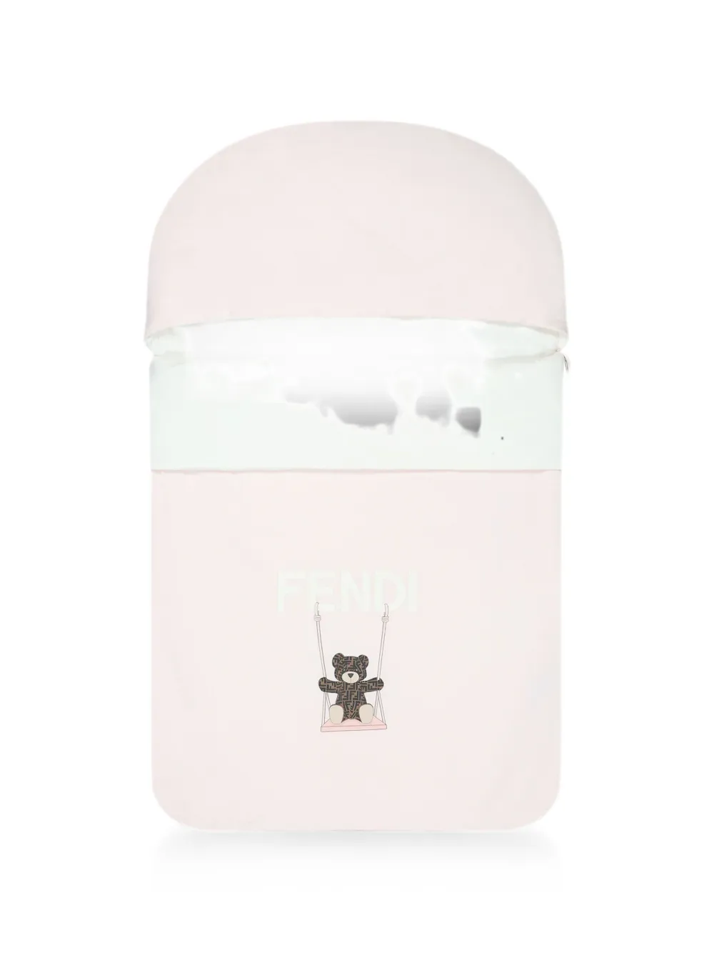 Fendi Kids teddy bear-print sleep bag - Rosa