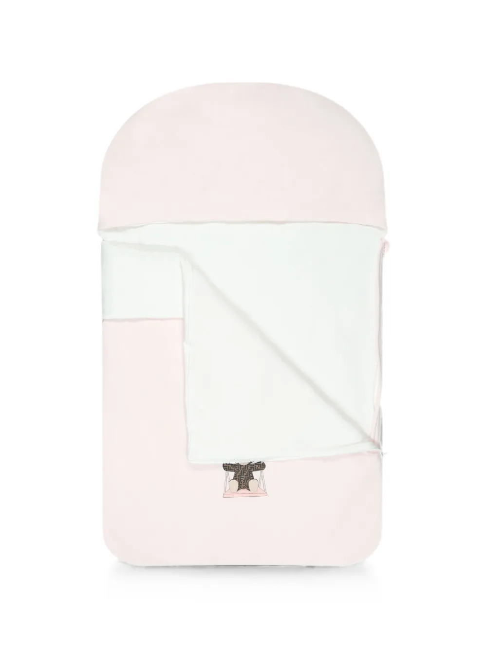 Fendi Kids Slaapzak met teddybeerprint Roze