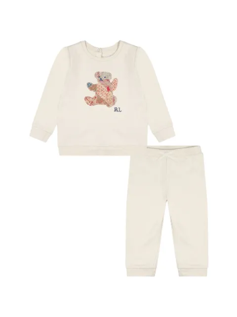 POLO RALPH LAUREN KIDS survêtement à motif patchwork